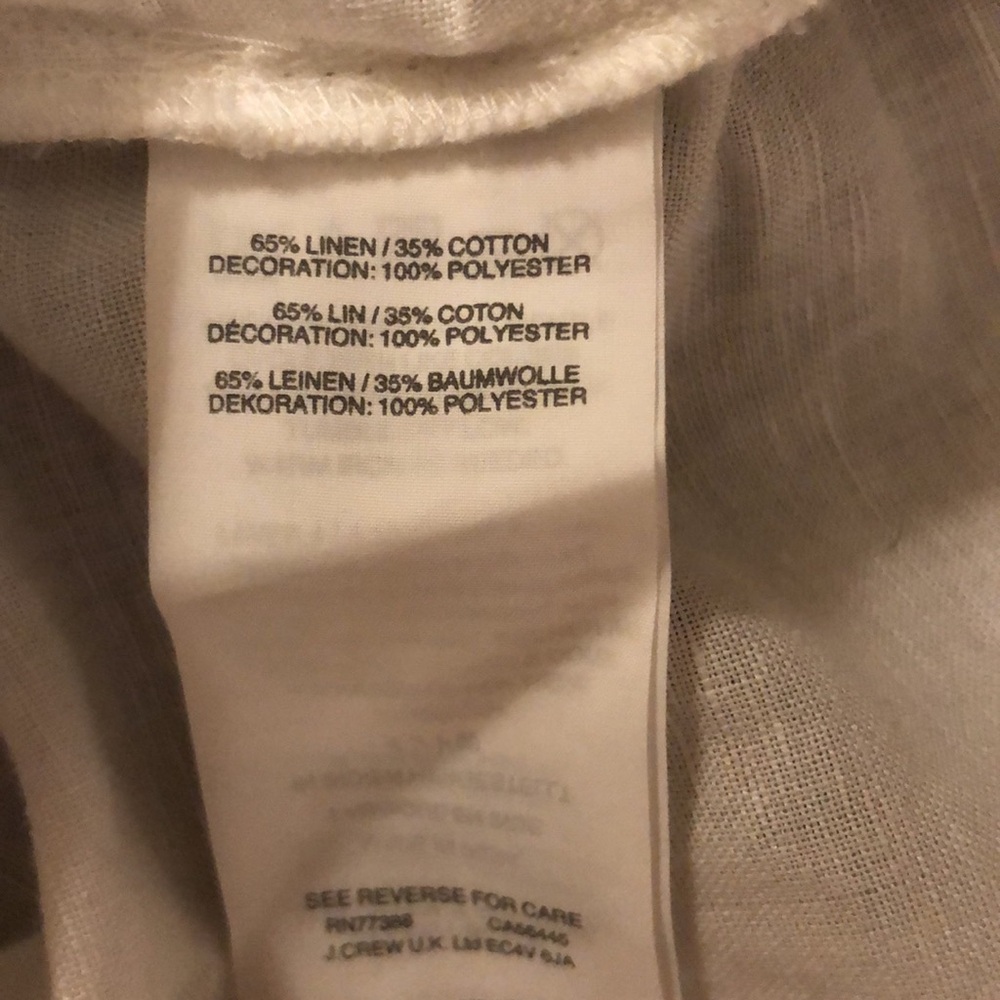 J Crew Popover shirt Santorini sz 00 - Picture 10 of 10